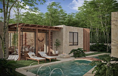 Xpu Ha Real Estate Listing | Amares Casas 2 Bedrooms + Lot
