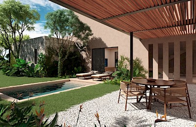 Xpu Ha Real Estate Listing | Amares Casas 4 Bedrooms + Studio + Lot