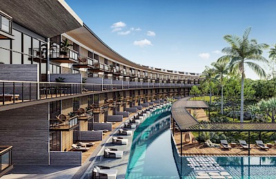 Playa Del Carmen Real Estate Listing | AWA Townhomes Corasol 3 Bedroom Swim Up