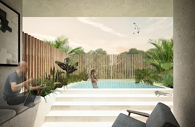 Playa Del Carmen Real Estate Listing | 45 Ave 2 bed + pool