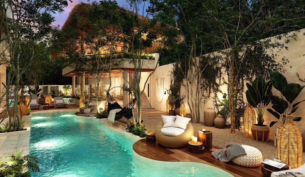 Tulum Real Estate Listing | Itza Selva 4 bed PH private pool