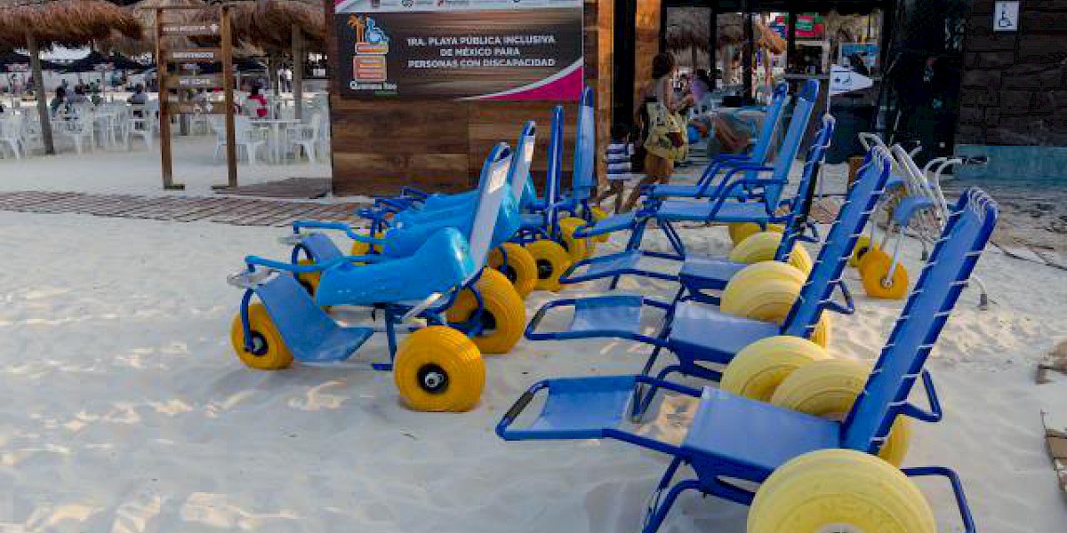 PLAYA DEL CARMEN: MEXICO'S FIRST PUBLIC BEACH FOR DISABLED
