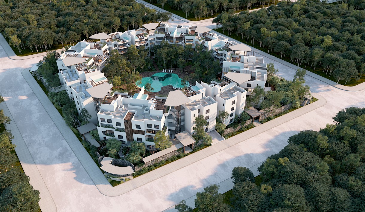 Tulum Real Estate Listing | Yaaxlum 2 Bedroom PH