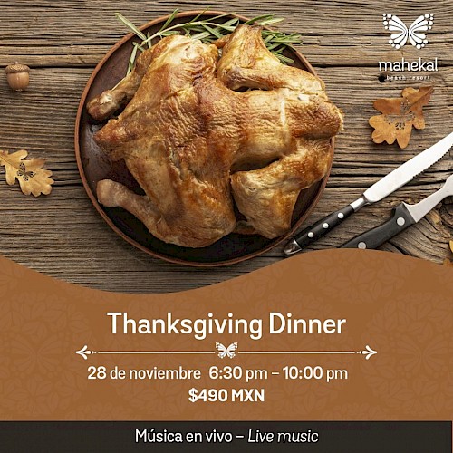 Thanksgiving Dinner at Mahekal Beach Resort