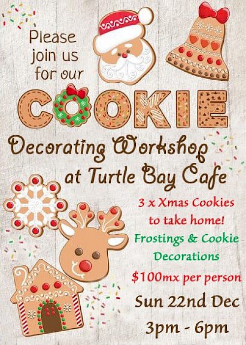 Christmas Cookie Decorating Workshop at Turtle Bay Cafe