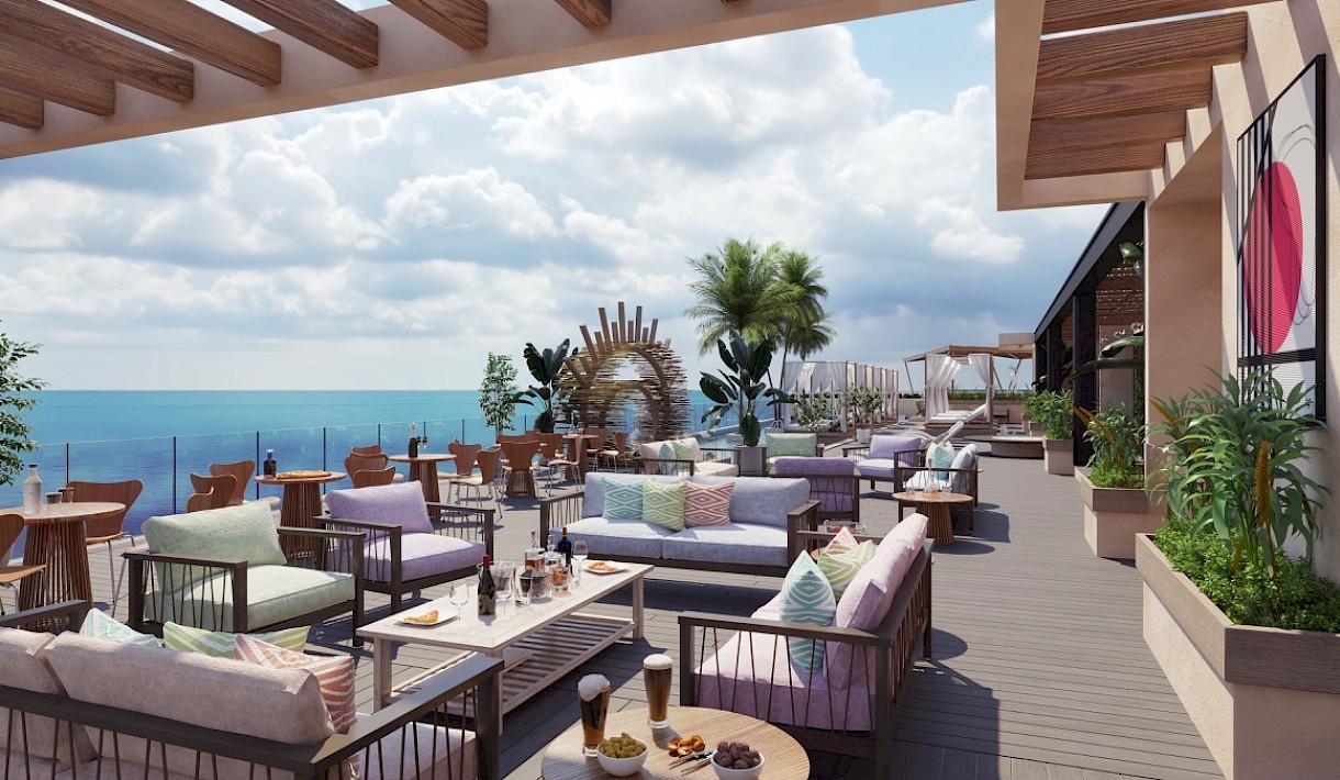 Playa Del Carmen Real Estate Listing | Ocean View Condo Hotel 2 bedroom
