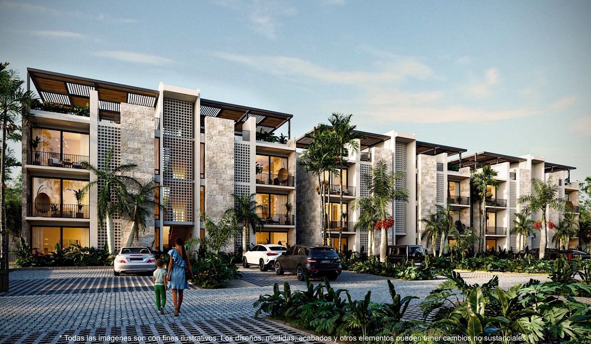 Playa Del Carmen Real Estate Listing | Tres Patios 3 bedroom