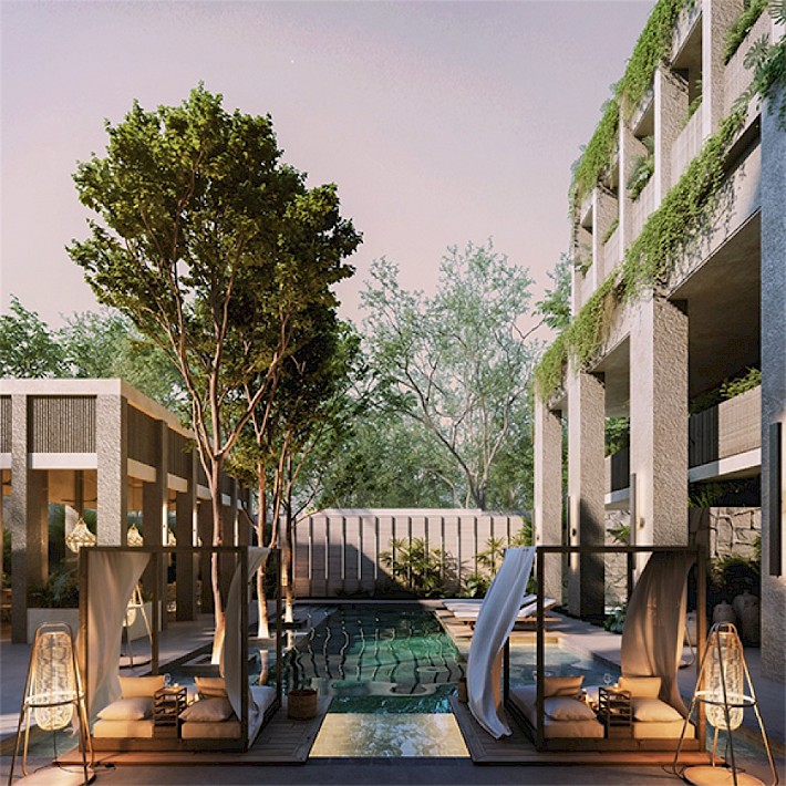 Tulum Real Estate Listing | Constelada 1 bed with jacuzzi