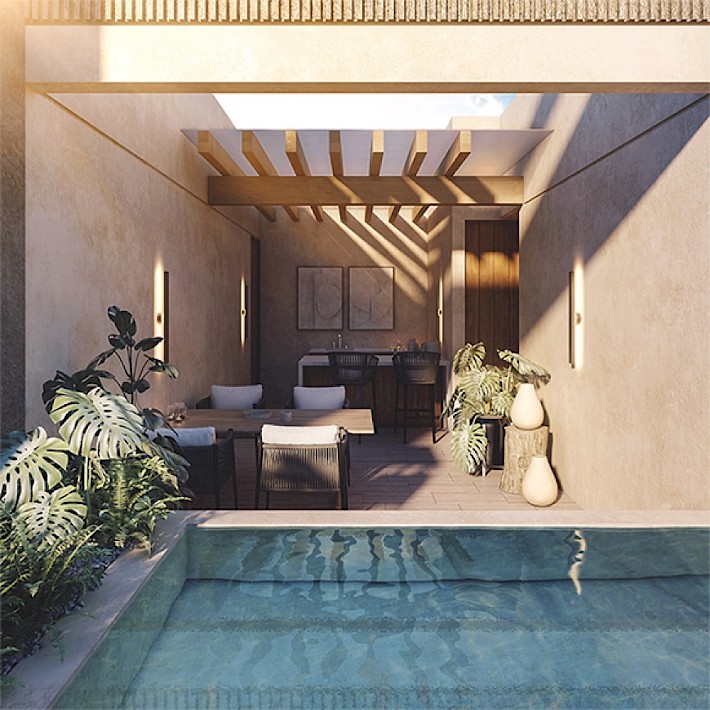 Tulum Real Estate Listing | Constelada 3 bed PH pool and jacuzzi