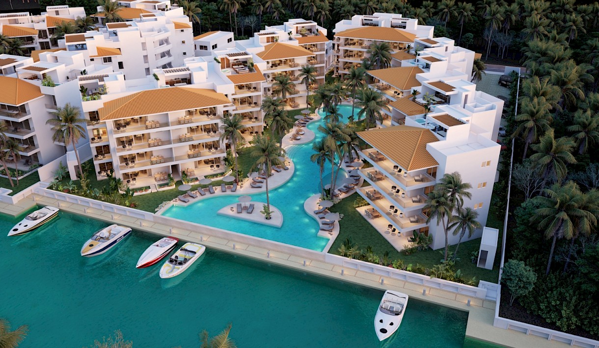 Puerto Aventuras Real Estate Listing | Marina Aqua 2 Bedroom PH