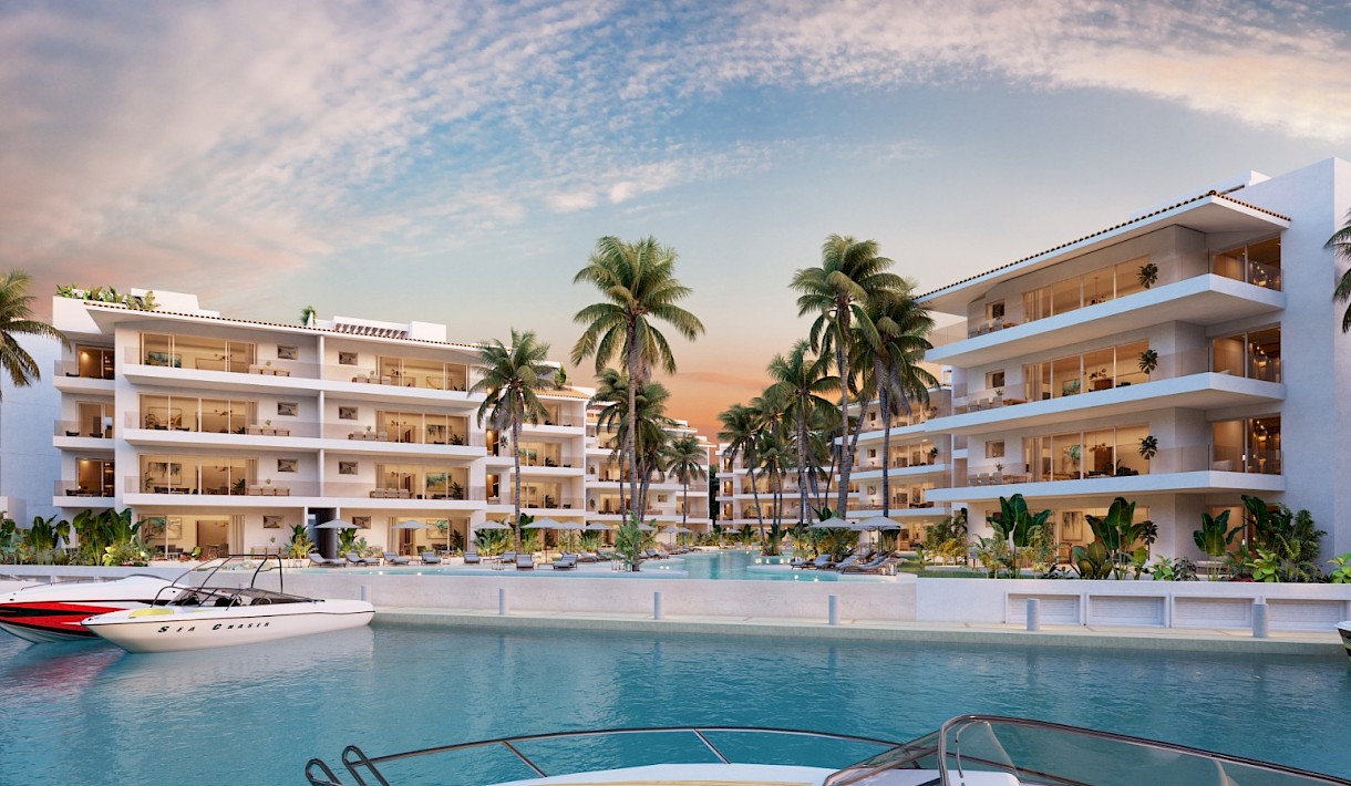 Puerto Aventuras Real Estate Listing | Marina Aqua Garden & Pool