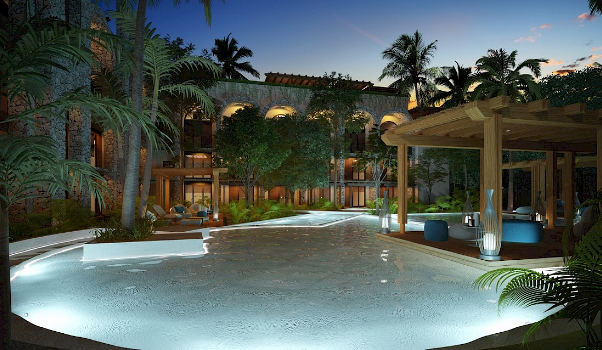 Playacar Real Estate Listing | Casa de Piedra 2 bed