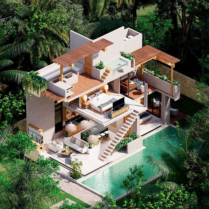 Tulum Real Estate Listing | The BeeLoft - Beecheii Tulum 2 bed (lot not included)