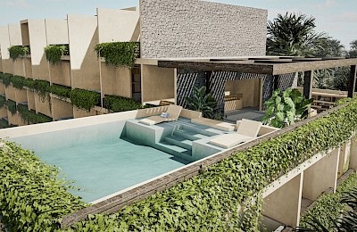 Tulum Real Estate Listing | Casa Makram PH rooftop